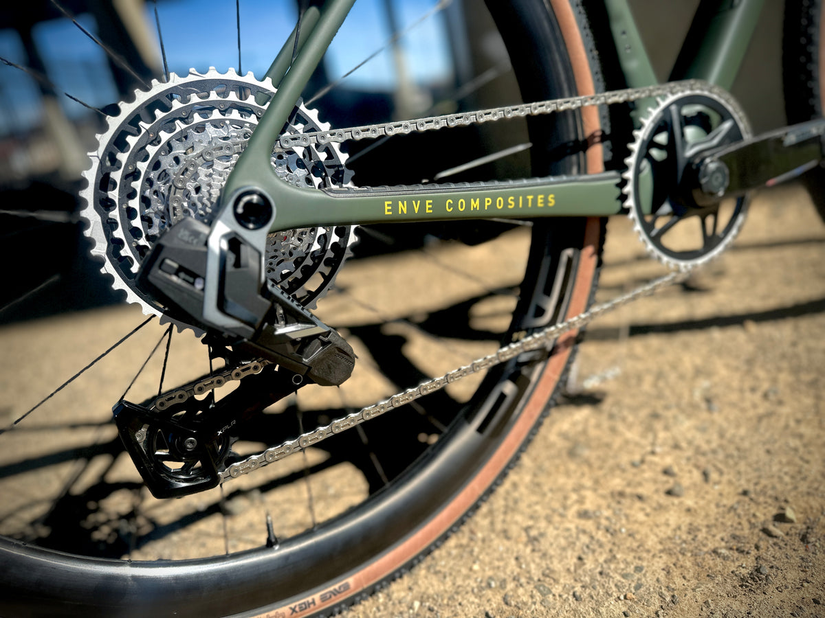 Enve MOG in green, built at In Velo Veritas in Old Sacramento