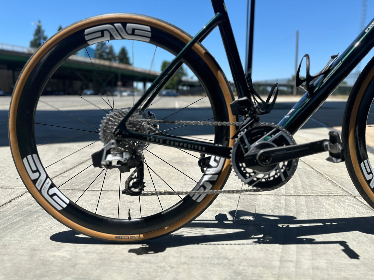 Enve Fray in British Racing Green, built at In Velo Veritas in Old Sacramento