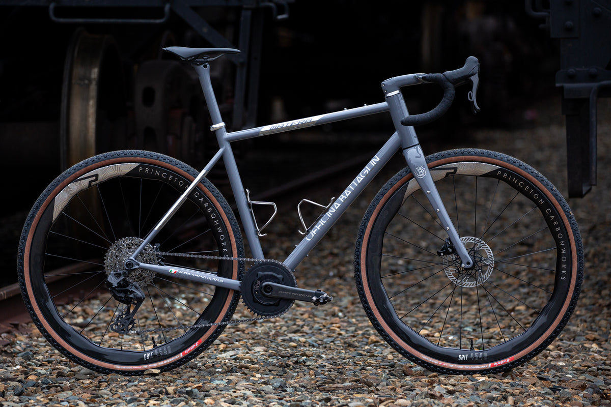 Battaglin Matera in grey with chrome, built at In Velo Veritas in Old Sacramento