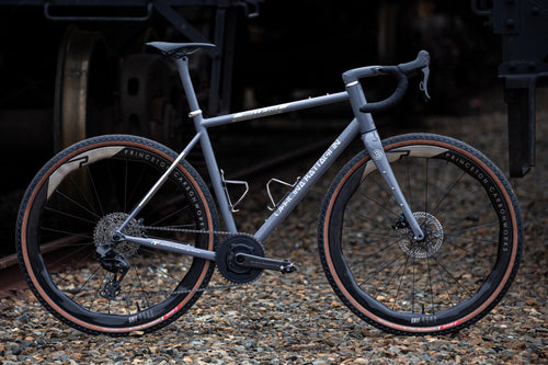 Battaglin Matera in grey with chrome, built at In Velo Veritas in Old Sacramento