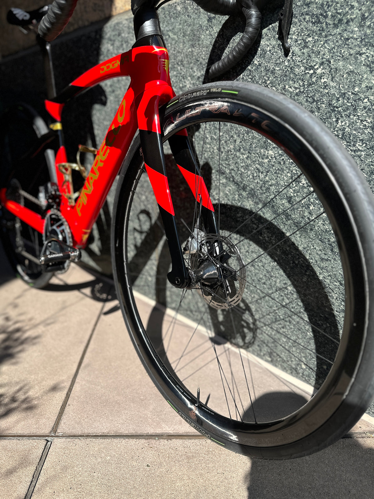 Pinarello Dogma F in red, built at In Velo Veritas in Old Sacramento