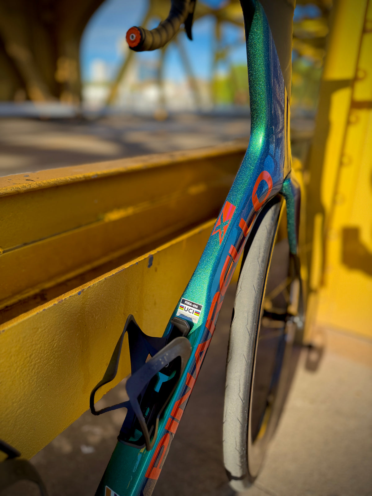 Pinarello Dogma X in turquoise, built at In Velo Veritas in Old Sacramento