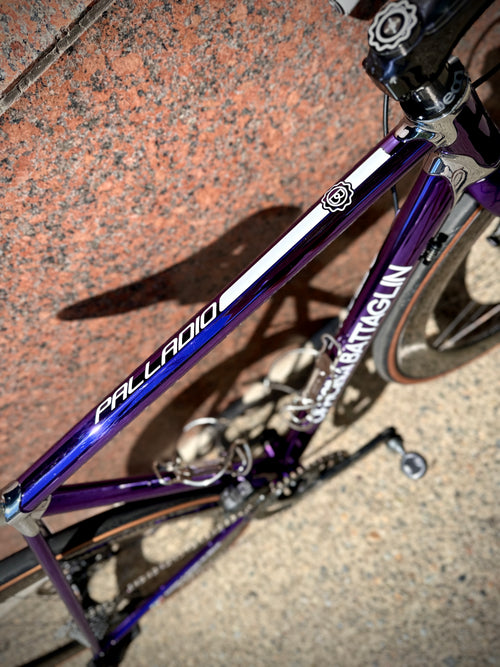 Battaglin Palladio in purple cromovelato, built at In Velo Veritas in Old Sacramento