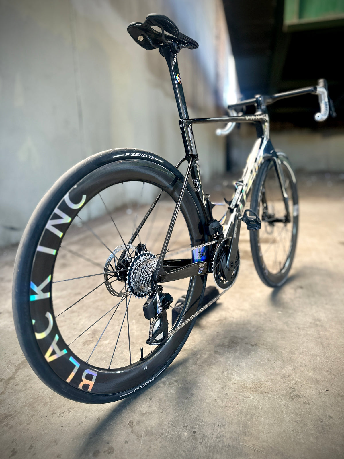 Factor Ostro VAM in Black Chrome, built at In Velo Veritas in Old Sacramento
