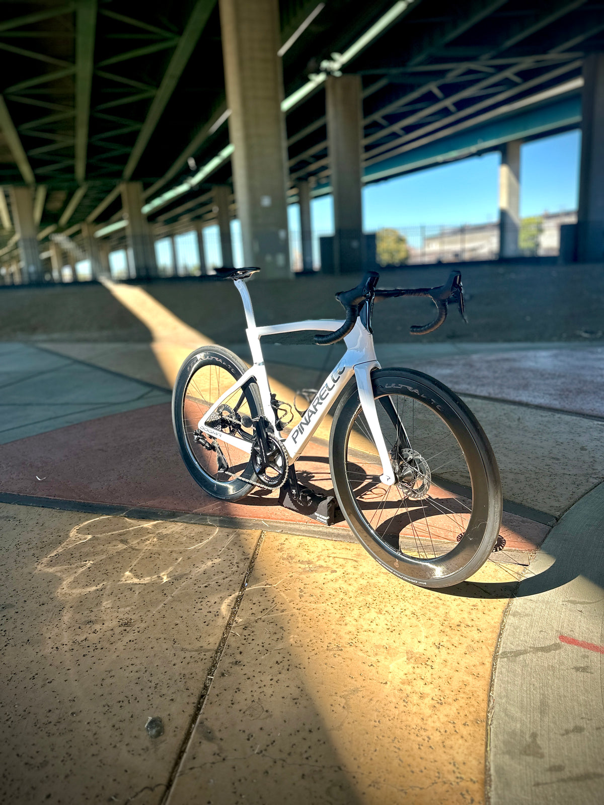Pinarello Dogma F in white, built at In Velo Veritas in Old Sacramento