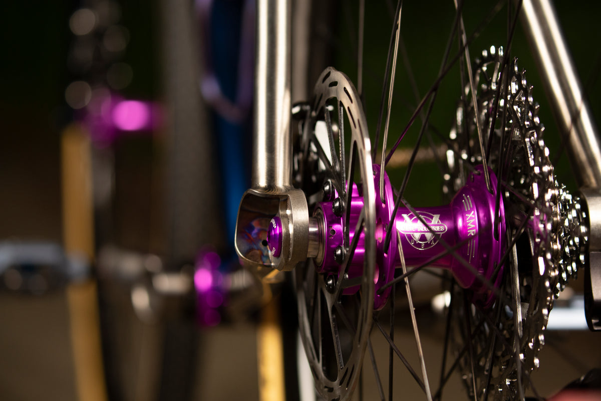 Ritte SaTir in purple, built at In Velo Veritas in Old Sacramento
