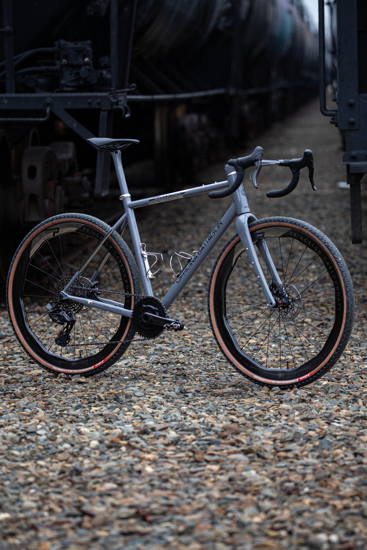 Battaglin Matera in grey with chrome, built at In Velo Veritas in Old Sacramento