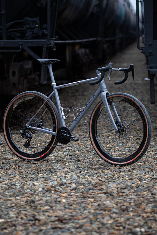 Battaglin Matera in grey with chrome, built at In Velo Veritas in Old Sacramento